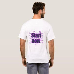 T-shirt Commencez Maintenant – Conception Motivationnelle