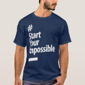 T-shirt Commencez votre impossible - La vie douce (Devant)