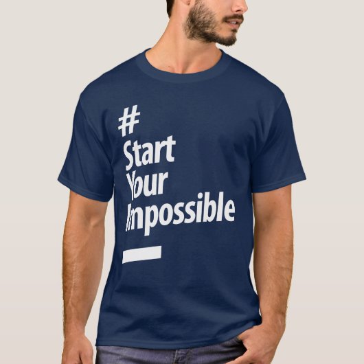T-shirt Commencez votre impossible - La vie douce (Devant)
