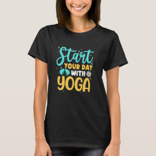 T-shirt Commencez votre journée avec le yoga