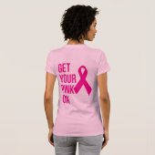 T-shirt Commencez votre rose - Ruban de sensibilisation au (Dos entier)