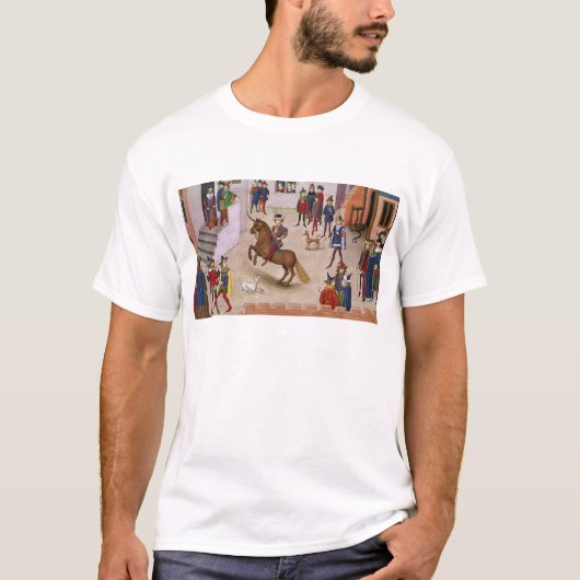 T-shirt Comment Alexandre le grand Bucephalus monté (Devant)
