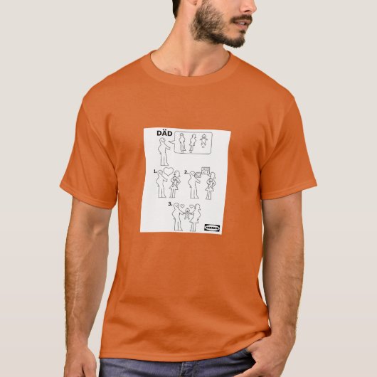 T-shirt Comment assembler une feuille d'instructions pour (Devant)