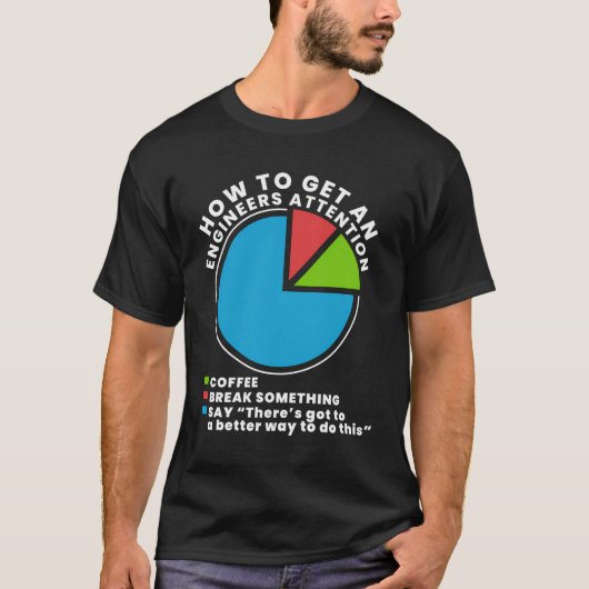 T-shirt Comment attirer l'attention d'un ingénieur (Devant)