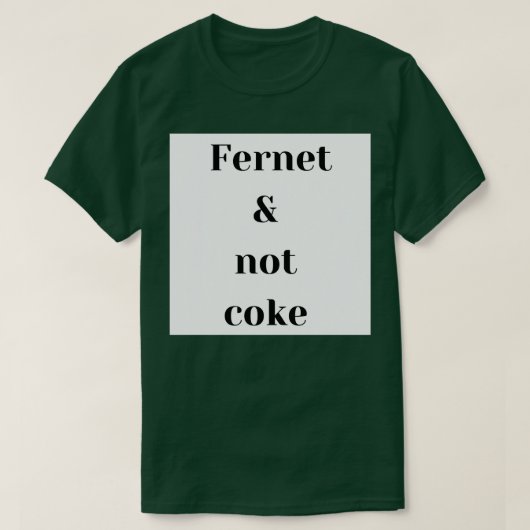 T-shirt Comment boire du fernet (Design devant)