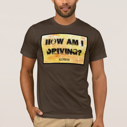 T-shirt Comment conduis-je ? (Devant)