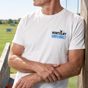 T-shirt Comment conduit-je - Drôle de jeu de mots de golf