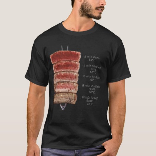 T-SHIRT COMMENT CUIRE STEAK (Devant)
