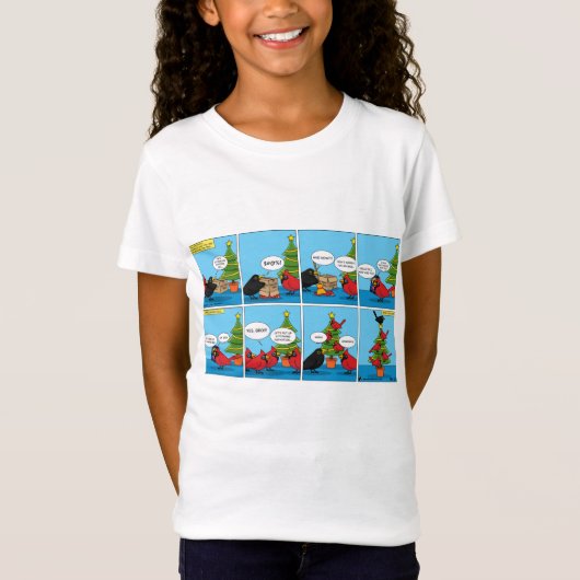 T-Shirt Comment décorer une bande dessinée d'arbre de Noël (Devant)