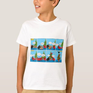 T-shirt Comment décorer une bande dessinée d'arbre de Noël