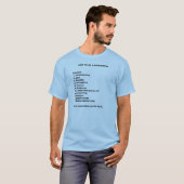 T-SHIRT COMMENT ÊTRE UN SUPER HÉROS : (Devant entier)