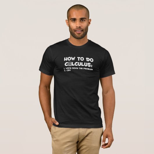 T-shirt Comment faire Calculus Mathématiques Calculs Mathé (Devant entier)