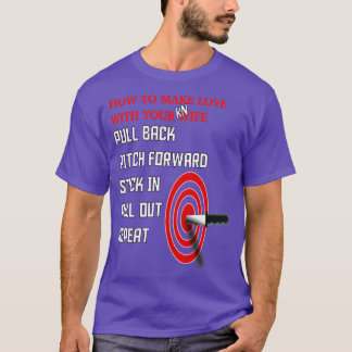 T-shirt Comment faire l'amour avec votre couteau 1