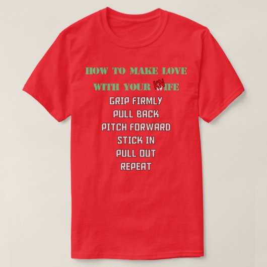 T-shirt Comment faire l'amour avec votre couteau 1 1 (Design devant)
