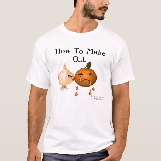 T-shirt Comment faire le jus d'orange (Devant)
