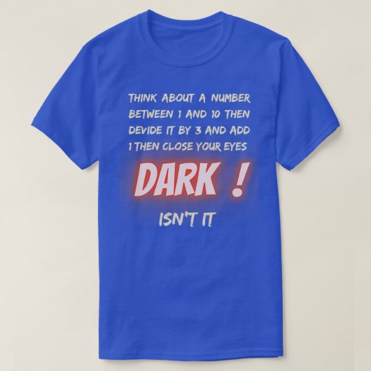 T-shirt Comment faire maths drôle citation 89 (Design devant)