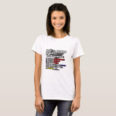 T-shirt Comment faire un technologue Médicale (Devant entier)