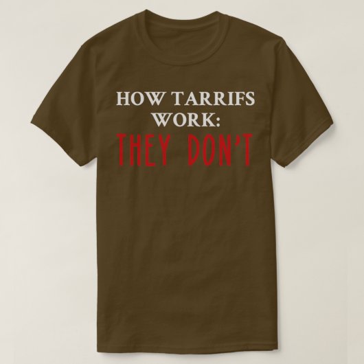 T-shirt Comment fonctionnent les tarifs (Design devant)