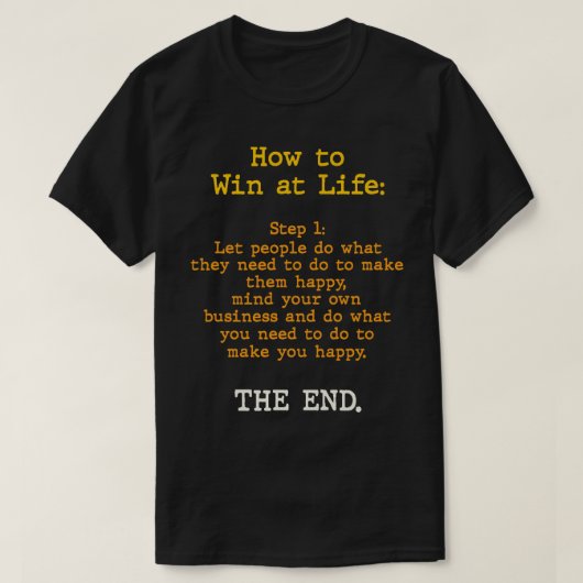 T-shirt Comment gagner à la vie Humanist Valeurs Design (Design devant)
