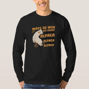 T-shirt Comment Gagner Mon Coeur Lama Pako Alpaca Alpaca