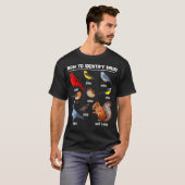 T-shirt Comment identifier les oiseaux drôles d'oiseaux Id (Devant entier)