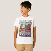 T-shirt Comment je dors (Devant entier)