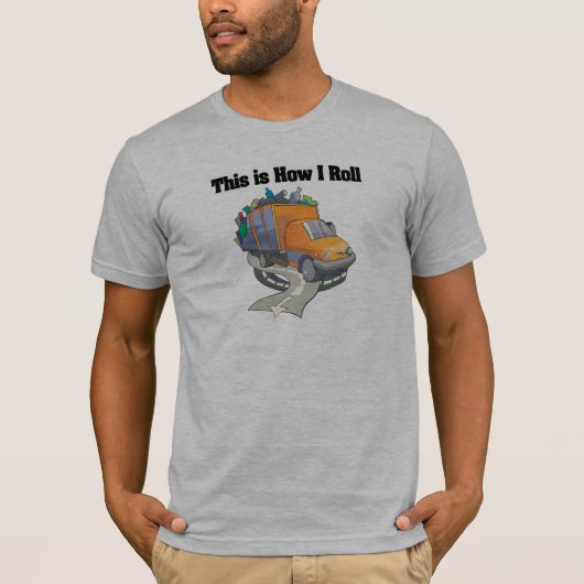 T-shirt Comment je marche (camion à ordures) (Devant)