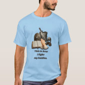 T-shirt Comment je mène mes batailles (Devant)