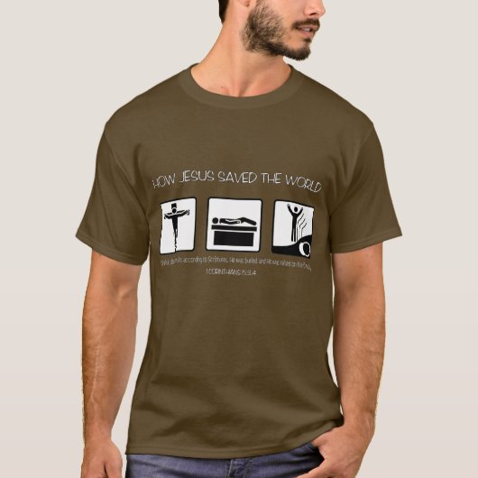 T-SHIRT COMMENT JÉSUS A SAUVÉ LE MONDE (Devant)