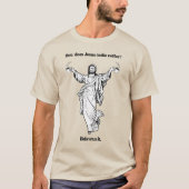 T-shirt Comment Jésus fait-il du café hébreu (Devant)