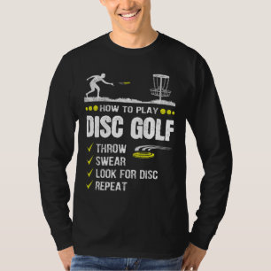 T-shirt Comment jouer Disc Golf Frisbee Disc Golfer Humour