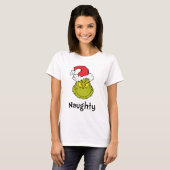 T-shirt Comment le pouce a volé Noël | Naughty Grinch (Devant entier)