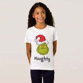 T-Shirt Comment le pouce a volé Noël | Naughty Grinch (Devant entier)