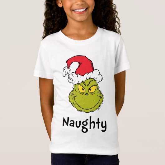T-Shirt Comment le pouce a volé Noël | Naughty Grinch (Devant)
