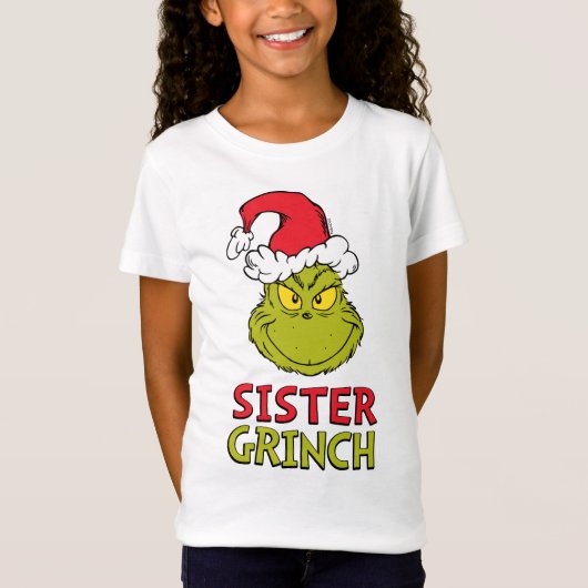 T-Shirt Comment le pouce a volé Noël | Soeur Grinch (Devant)
