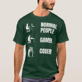 T-shirt Comment le programmeur assis Funny Codage Vêtement (Devant)