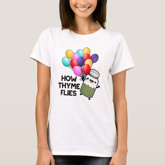 T-shirt Comment le thym vole amusant pilon d'herbe (Devant)