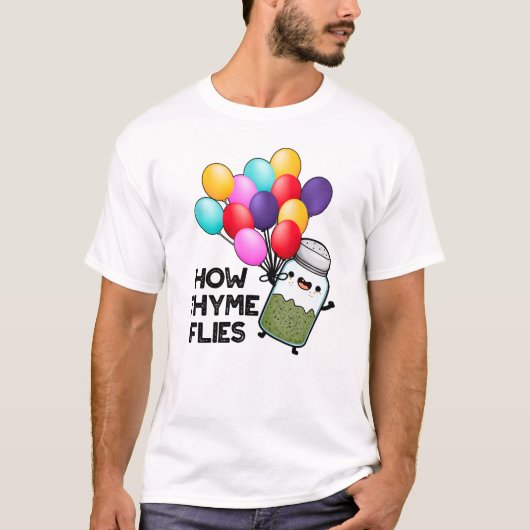 T-shirt Comment le thym vole amusant pilon d'herbe (Devant)