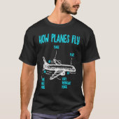 T-shirt Comment les avions volent avion Aérospatiale Ingén (Devant)
