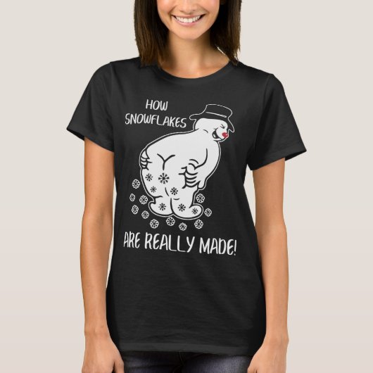 T-shirt Comment Les Flammes De Neige Sont Vraiment Frappée (Devant)