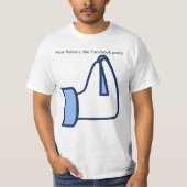 T-shirt Comment les Italiens aiment les posts Facebook - v (Devant)