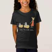 T-Shirt Comment marcher un chat Funny Dark (Devant)