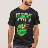 T-shirt Comment Obtenir Un Ingénieur Attention Science Ing (Devant)