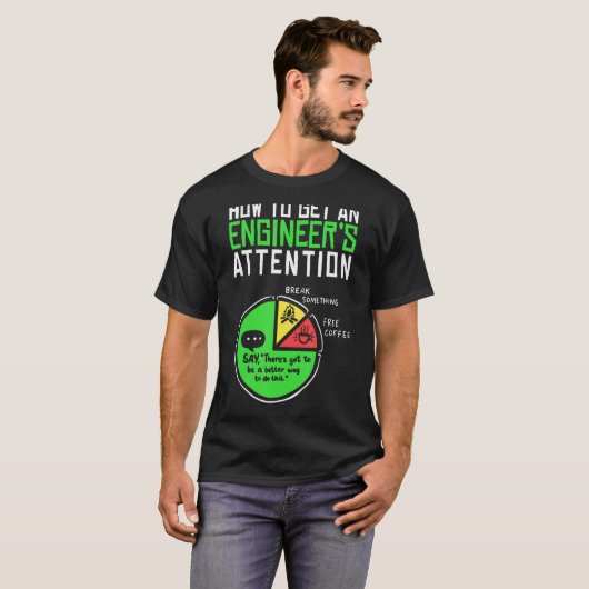 T-shirt Comment Obtenir Un Ingénieur Attention Science Ing (Devant entier)