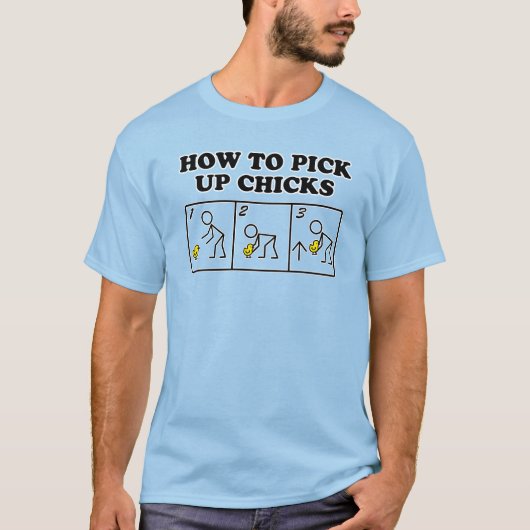 T-shirt Comment prendre des poussins (Devant)