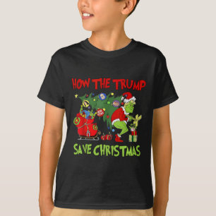 T-shirt Comment Trump a sauvé Noël Drôle Trump Christma