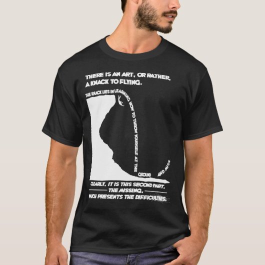 T-shirt Comment voler (blanc) (Devant)