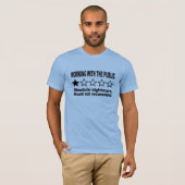 T-shirt Commentaire d'une étoile Bleu (Devant entier)
