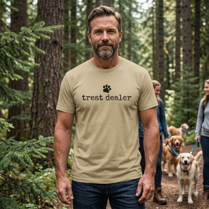 T-shirt Commerçant de friandises pour chien humour amusant