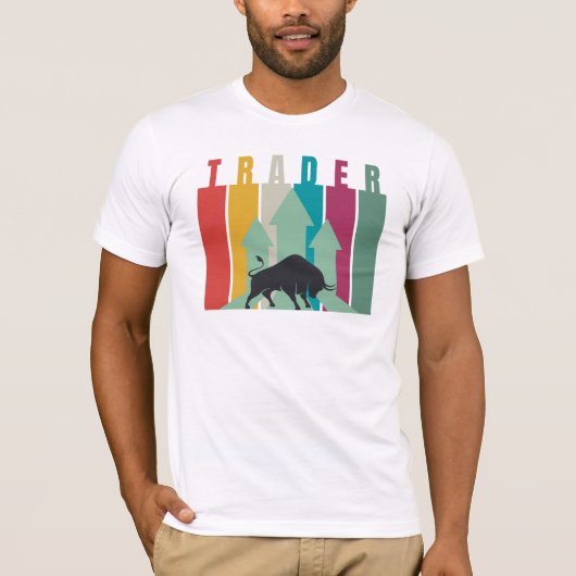 T-shirt Commerçant de marché haussier | Design simple  (Devant)